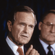 Vice President George H.W. Bush (foreground) at campaign stop in Chicago with Republican Gov. James Thompson, November 1987
Mark Reinstein/Corbis via Getty Images